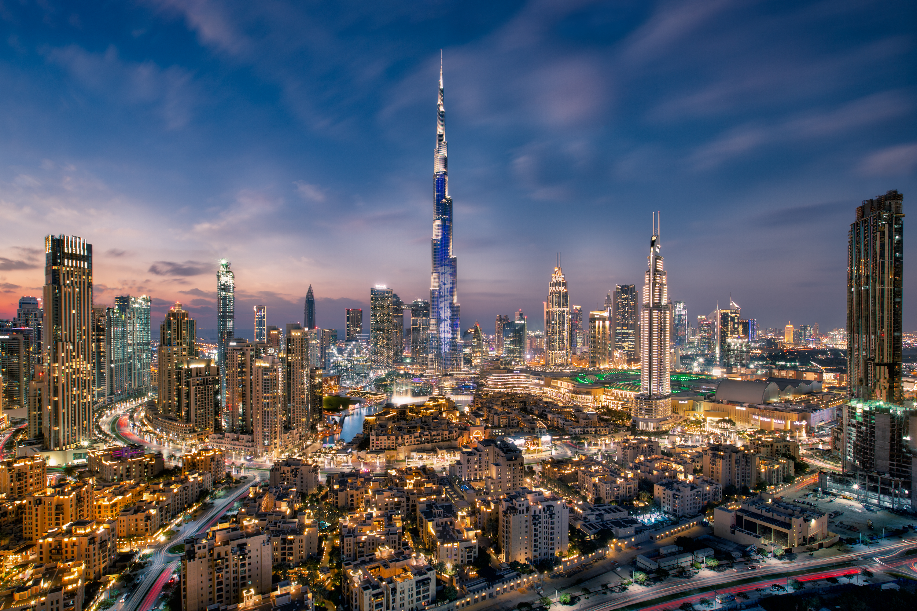 Skyline Dubai Night Skyline Dubai Night