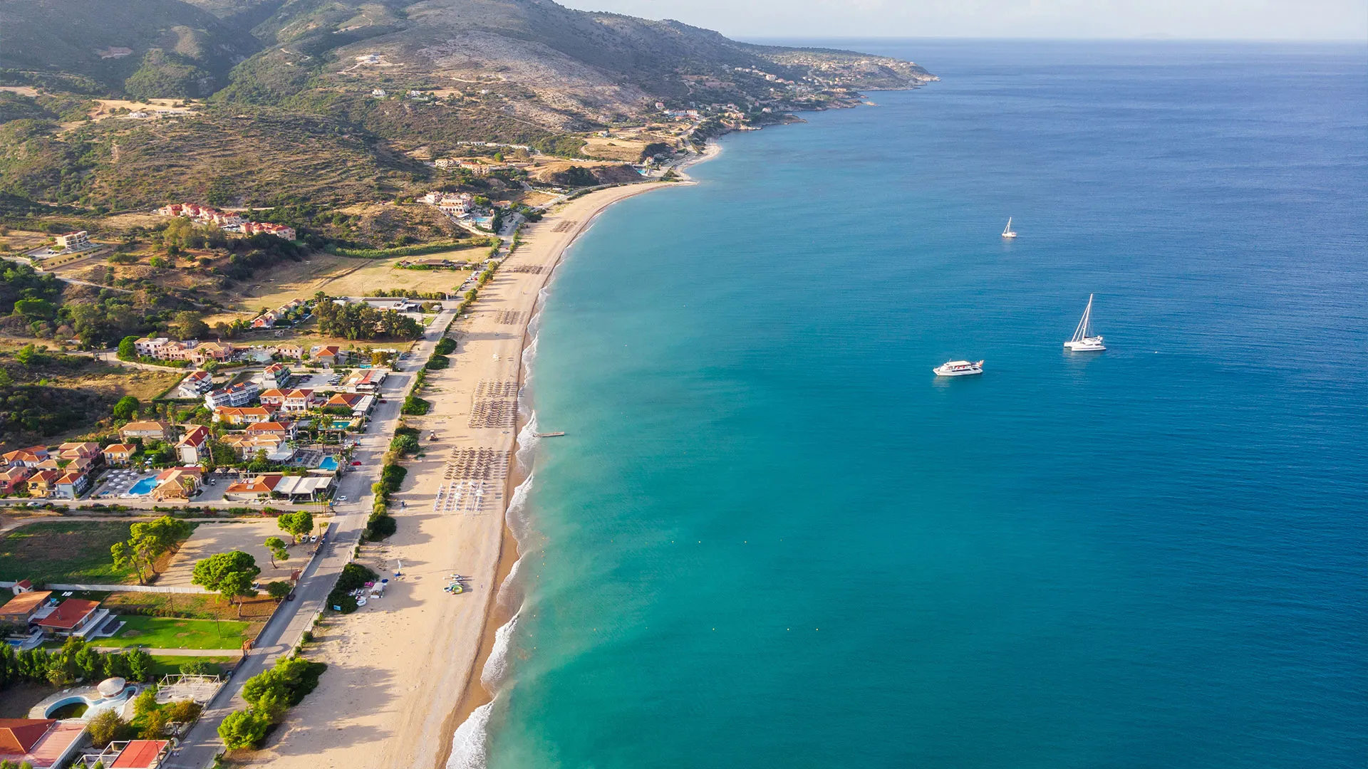 Skala – langer Sandstrand im Südosten
