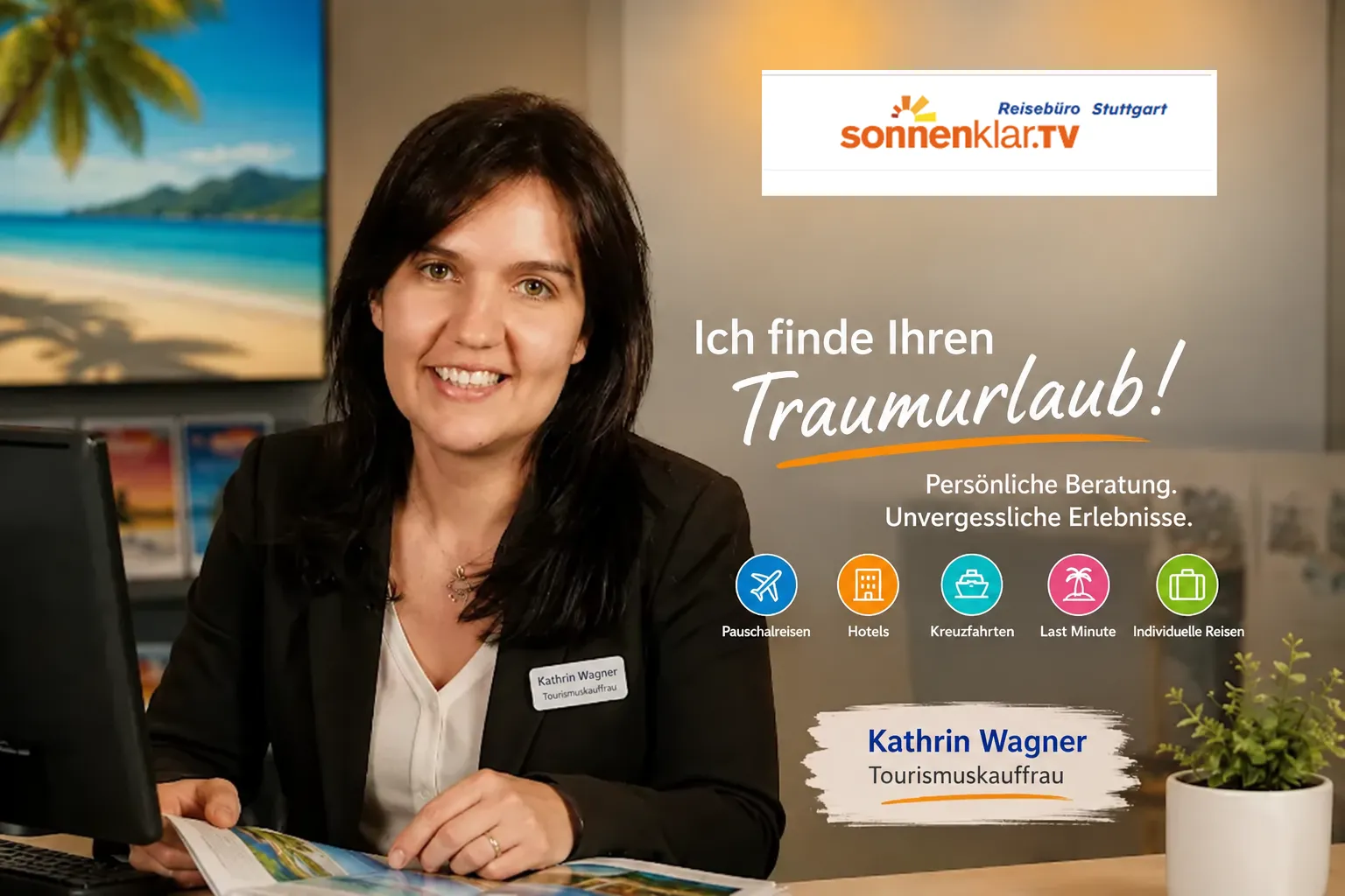 Kathrin Wagner berät zu Kreuzfahrten im Reisebüro Stuttgart Milaneo
